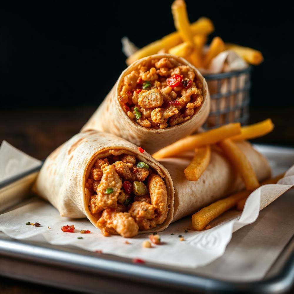 Chicken Burrito Fries